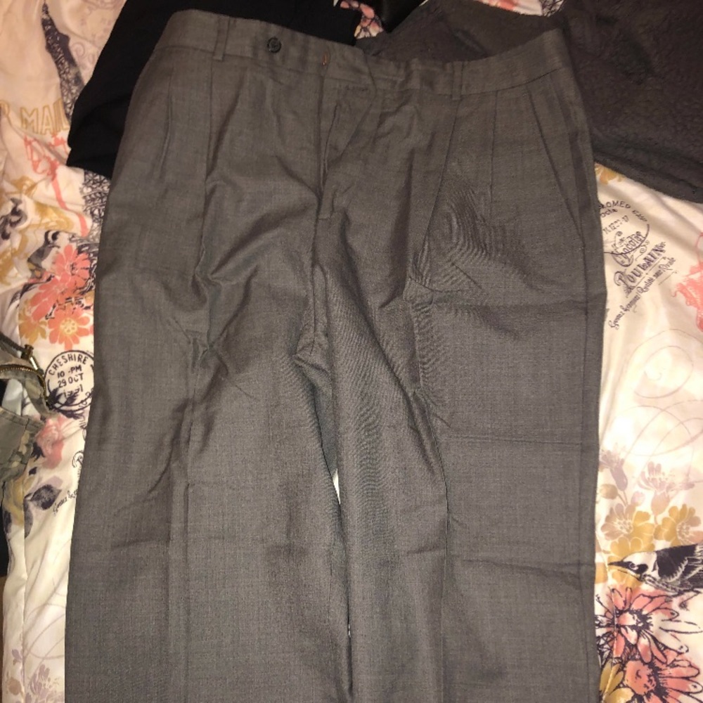 Gray dress pants